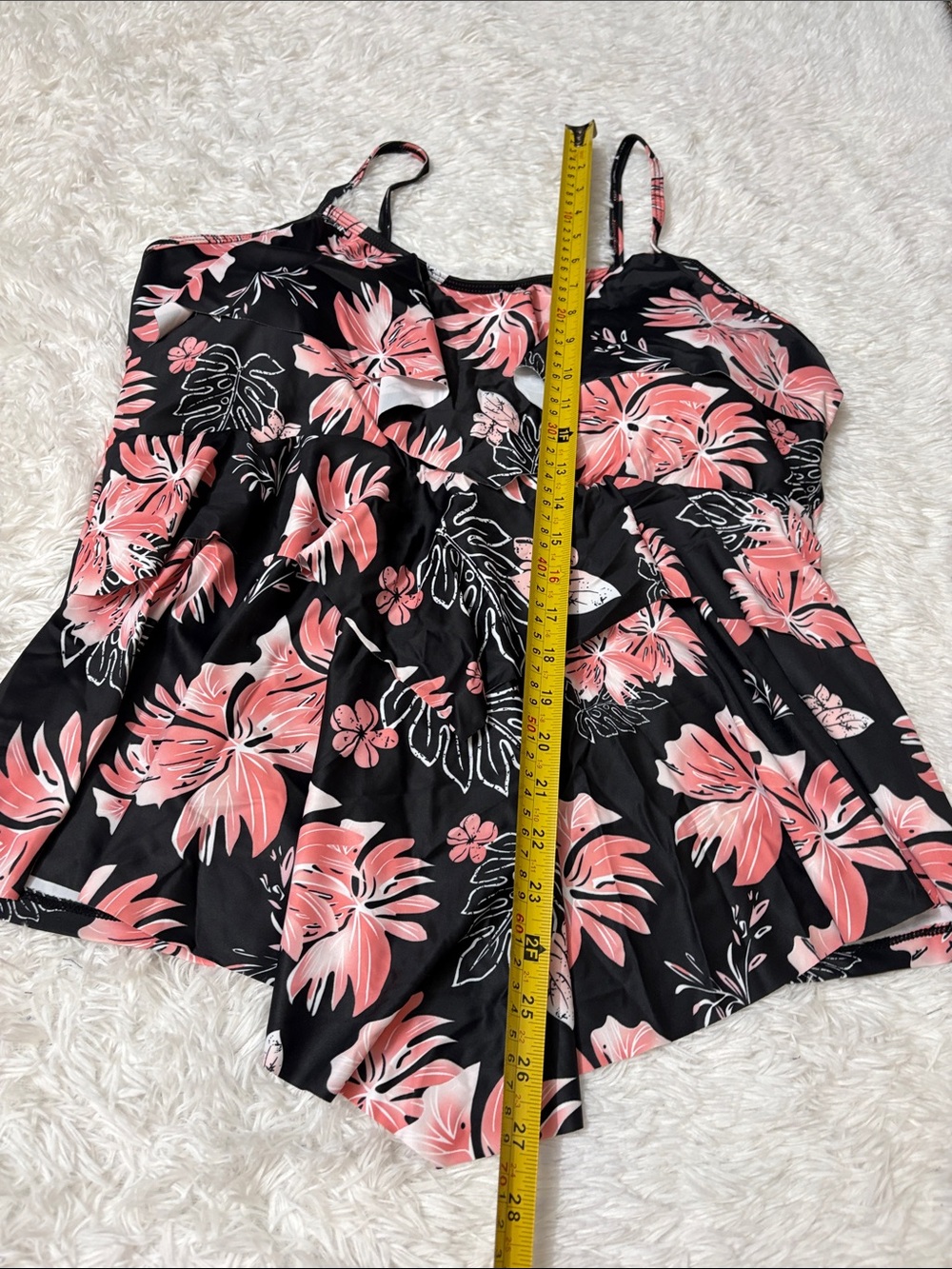 NWOT Floral Tankini Swim Set With Shorts From Amazon Size 4XL - Picture 12 of 16